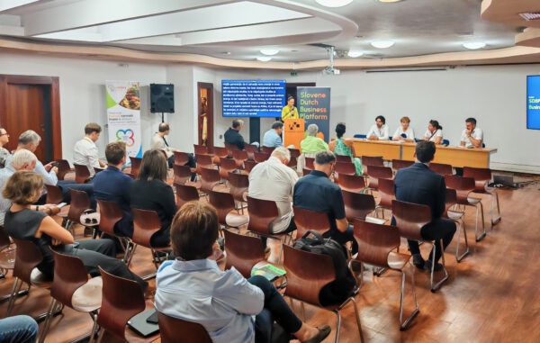 FoodSafety4Africa and ITC representatives at the AGRA 2026 Business Forum in Gornja Radgona, Slovenia, discussing food safety innovation and sustainable agrifood systems 2
