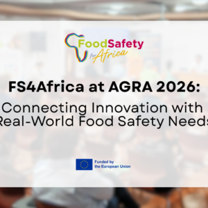 FoodSafety4Africa and ITC representatives at the AGRA 2026 Business Forum in Gornja Radgona, Slovenia, discussing food safety innovation and sustainable agrifood systems.