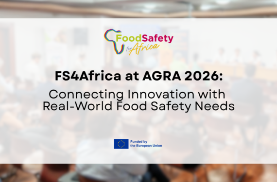FoodSafety4Africa and ITC representatives at the AGRA 2026 Business Forum in Gornja Radgona, Slovenia, discussing food safety innovation and sustainable agrifood systems.